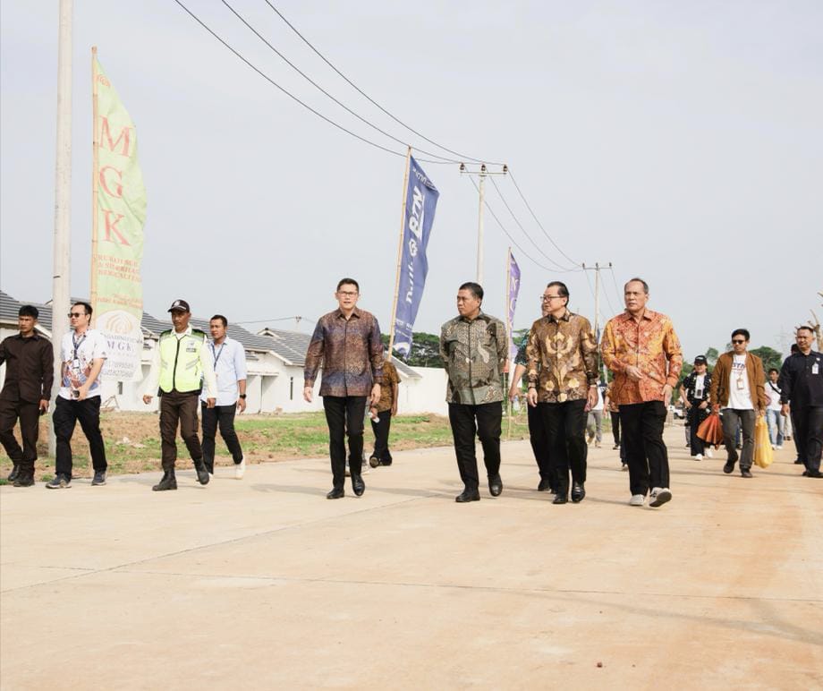 Apresiasi Pengembangan Rumah Subsidi, Direksi BTN Kunjungi Perumahan Mulia Gading Kencana